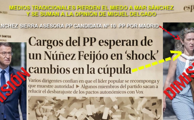La prensa tradicional pierde el miedo a Mar Sánchez Sierra, se suma a Xornal Galicia y pide su dimisión