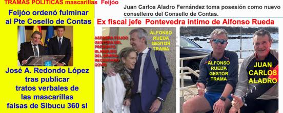María del Mar asesora de Feijóo ordenó fulminar al Pte Cosello de Contas tras informar contratos verbales mascarillas y coloca en su sitio Ex-Fiscal Jefe.