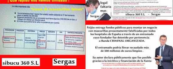  Sr Feijóo donde están todos los millones de euros de su sucio negocio de mascarillas falsas y donativos anónimos, ¡ Galicia quiere saber !
