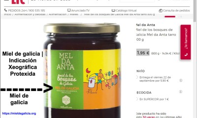 El boom de la Miel de Galicia.- Mieles Anta  ¿Milagro nutricional o fraude publicitario y al consumidor?