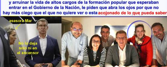 Barones del PP muestran crispación por el exceso de confianza y poder de Mar Sánchez a la que culpan del fracaso y fin de la era Feijóo.