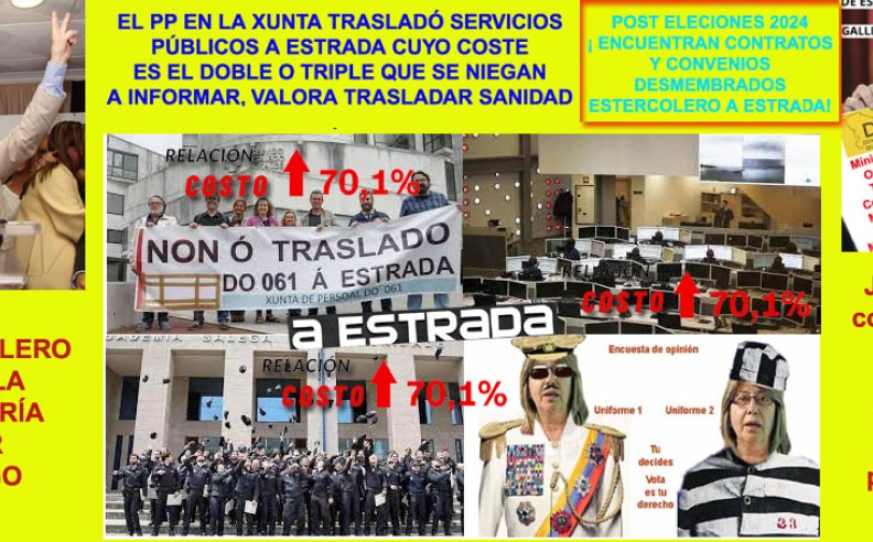 El traslado de servicios de la Xunta, Emergencias, Academia Seguridad etc, a la Estrada pone en guardia a Abel Caballero y Jácome.
