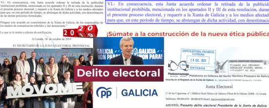 Pladesemapesga denuncia a Alfonso Rueda por Delito Penal y Electoral de publicidad con fondos públicos