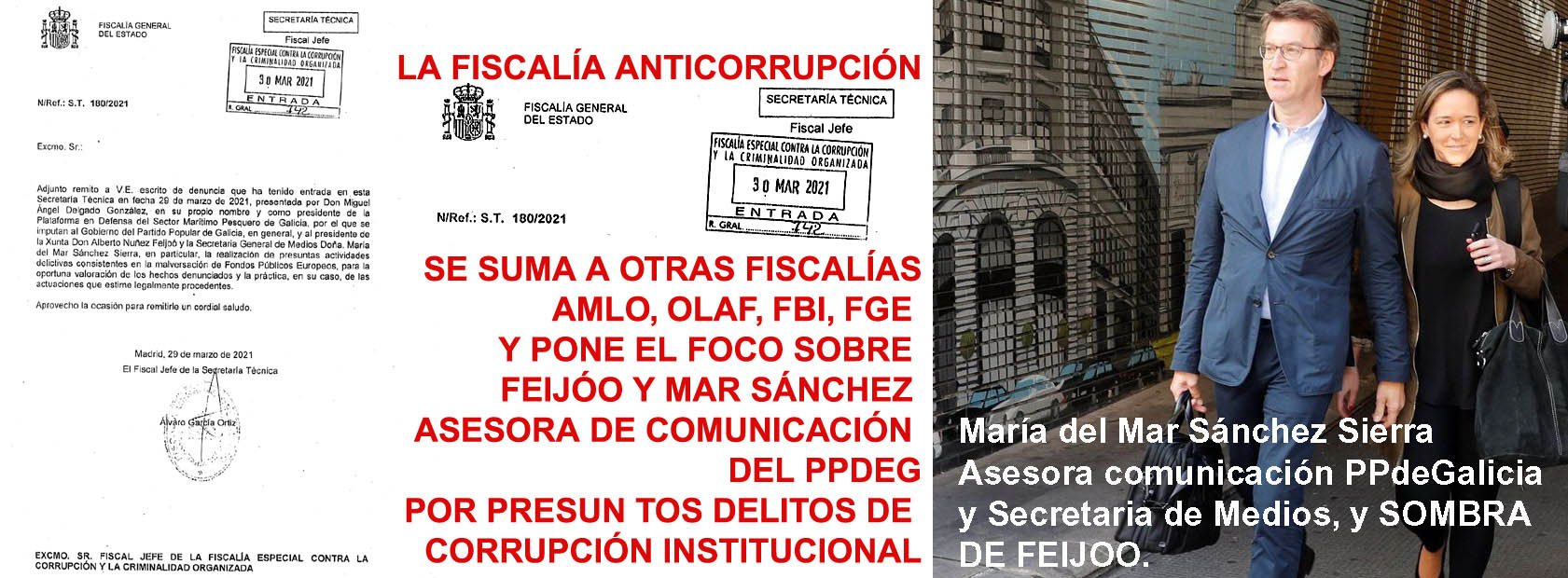 Anticorrupción pone la LUPA sobre Feijóo y Mar Sánchez Sierra sobre  presuntos delitos de corrupción institucionalizada en la Xunta. | Xornal  Galicia