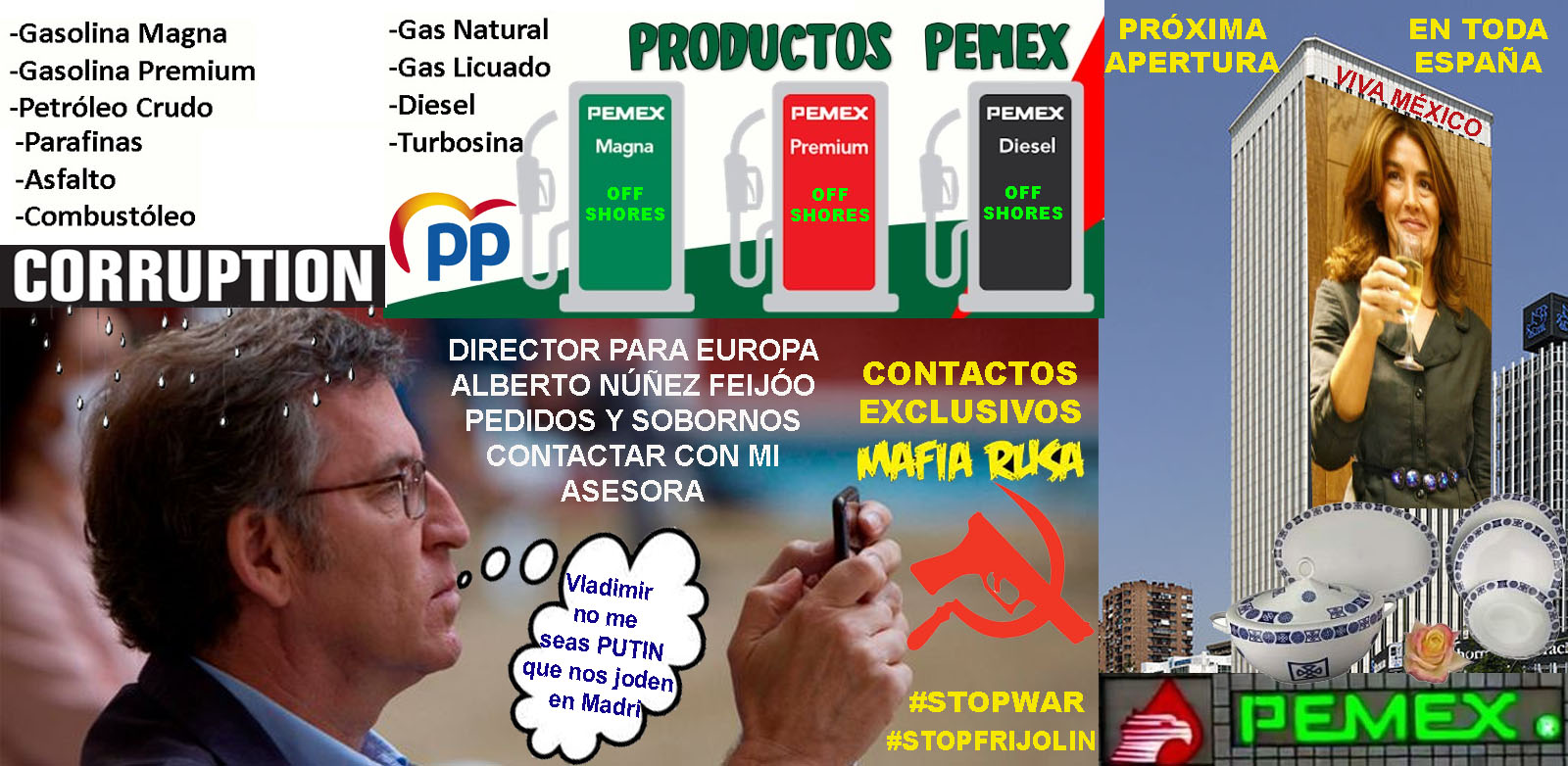 Pladesemapesga "invita a Feijóo" a que solucione la crísis europea del Gas  y Petróleo como experto exdirector de PMI - Pemex antes de que encarcelaran  a Lozoya. | Xornal Galicia