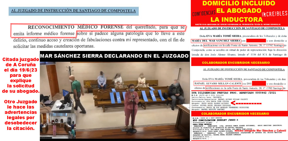 María del Mar Sánchez Sierra y su abogado inician nuevo ataque de Acoso  contra Miguel Delgado Periodista de Investigación.