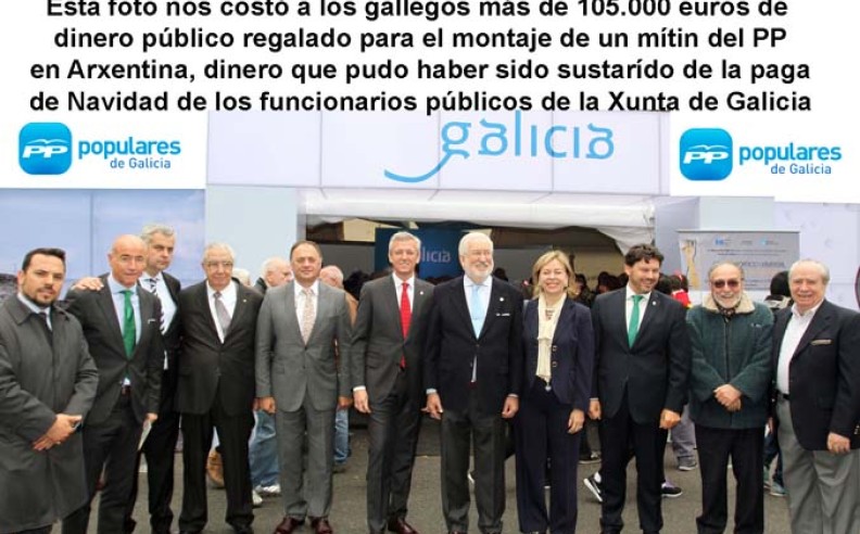 Alfonso Rueda se presenta en Uruguay con todos los centros gallegos bajo la corrupción de Feijóo y María del Mar, haber si aún puede 