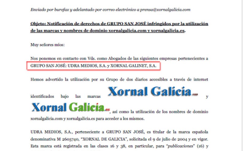 FAKE NEWS de la es.wikipedia.org/ sobre Xornal de Galicia